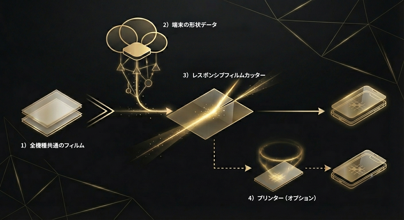 レスポンシブフィルムシステムの仕組み図